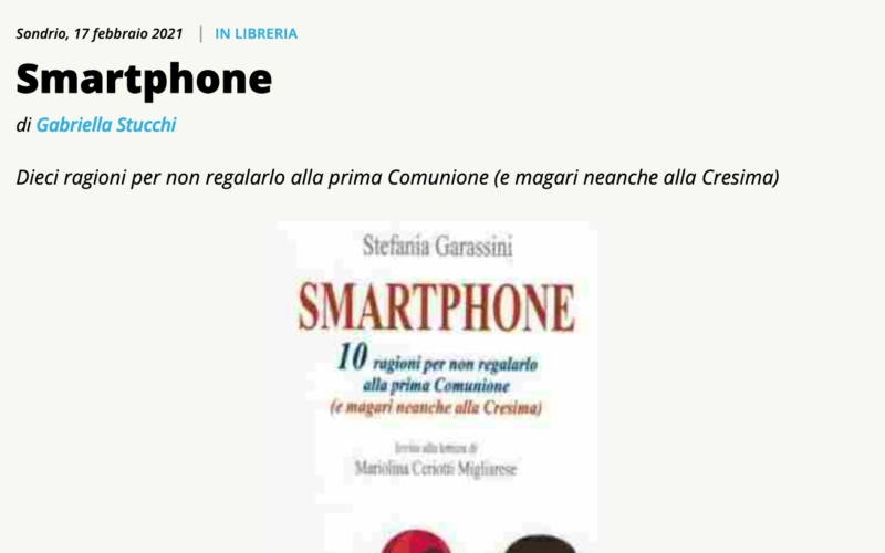 Su Valtellinanews si parla di Smartphone 10 ragioni…